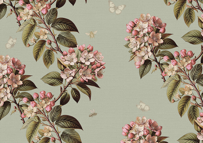 Upton, Aprils Bloom Bud Green - Roman Blind - Image 7